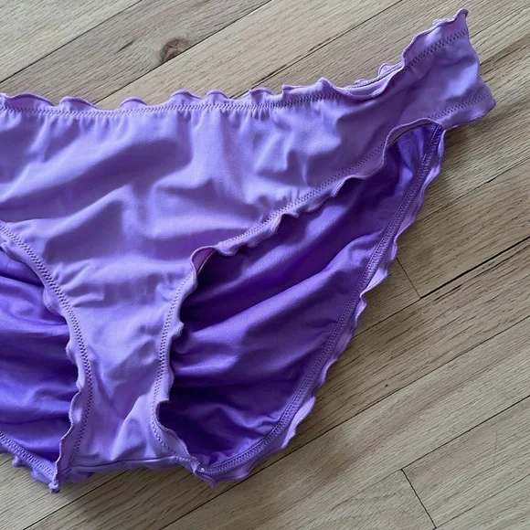 Victoria Secret Purple Ruched Bikini Bottoms - Picture 3 of 5